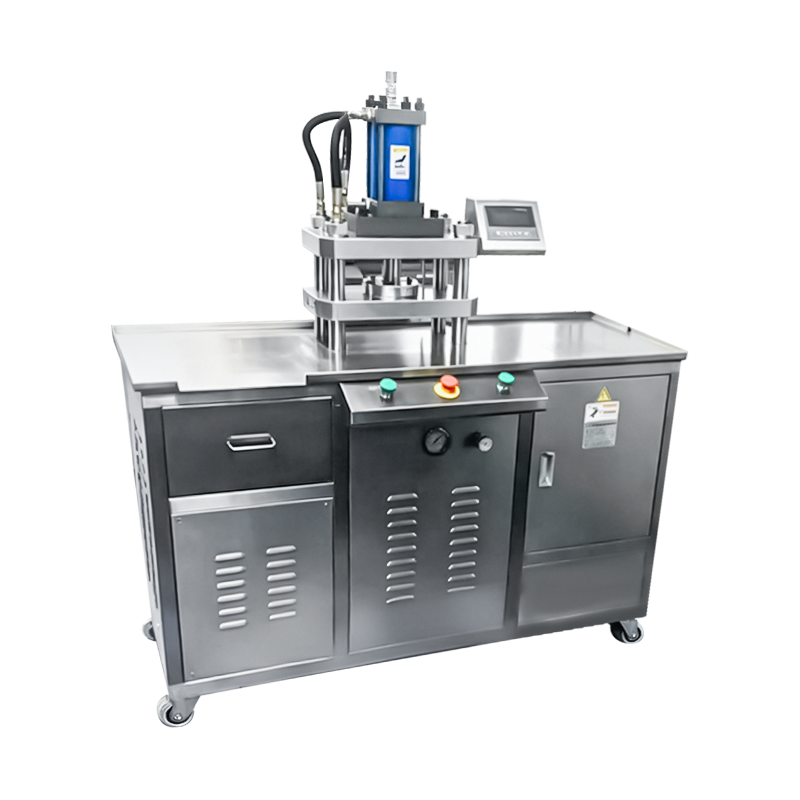 Félautomata felül préselt hidraulikus púder tömörítő gép sminkhez Félautomata felül préselt hidraulikus púder tömörítő gép sminkhez
